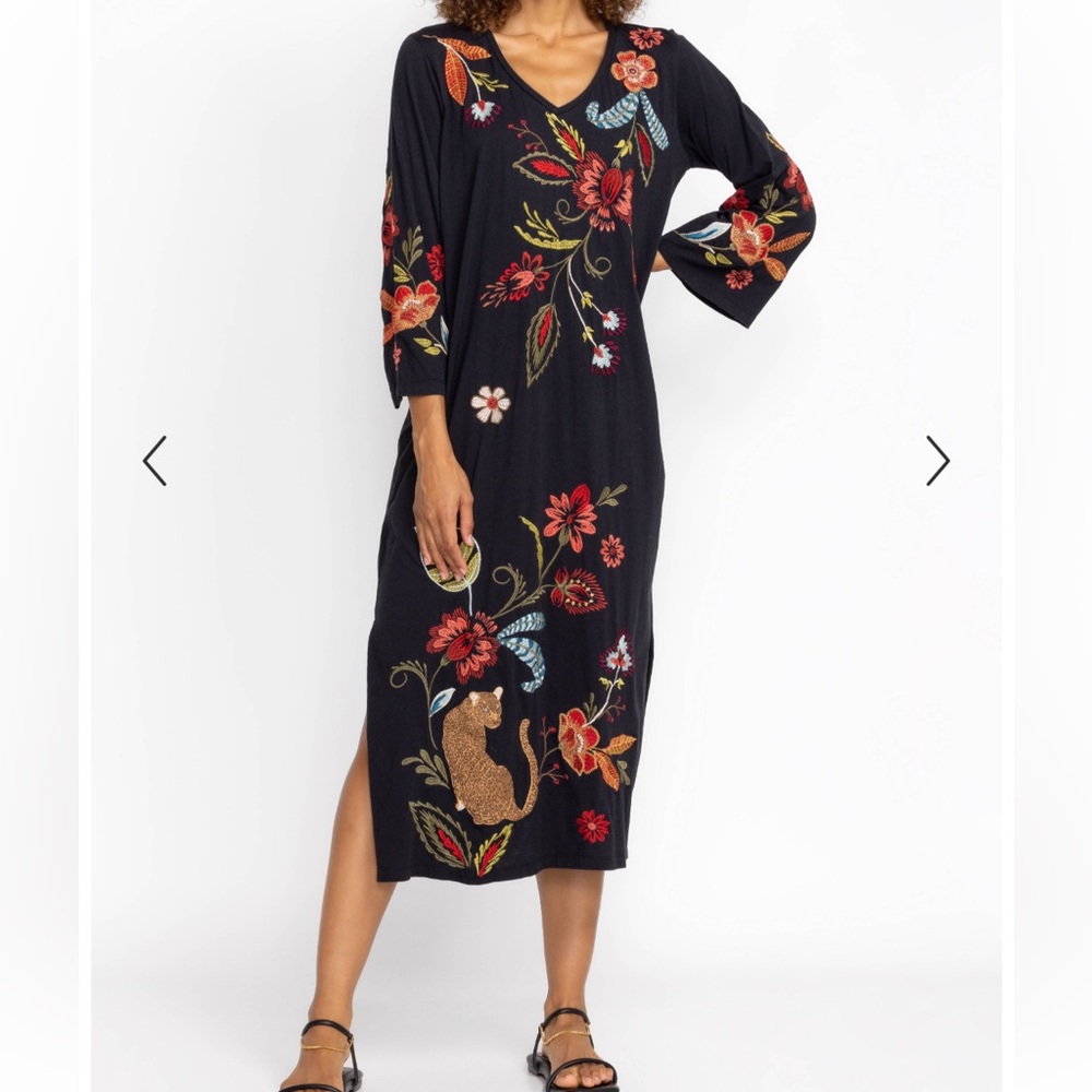 JOHNNY WAS ISABELLA KIMONO SLEEVE TEE DRESS Size M - Picture 7 of 15